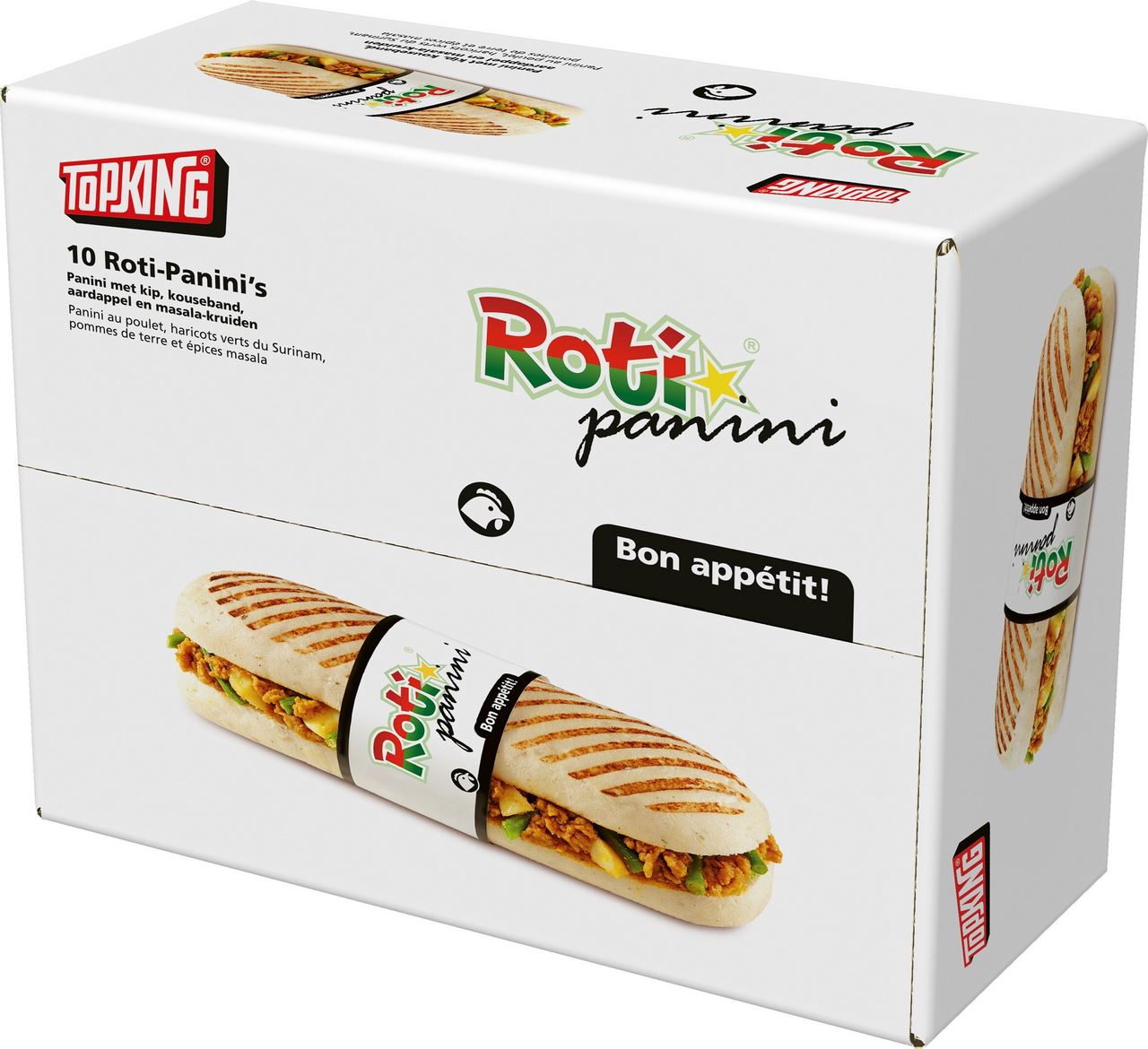 Topking Roti Paninis 10 pieces 1900 g