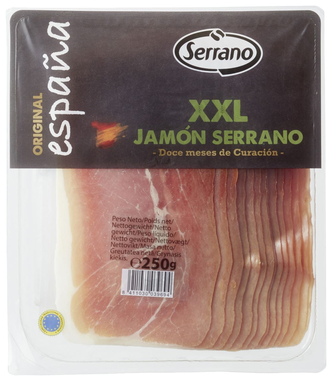 Serrano Ham Sliced ​​XXL 250 g