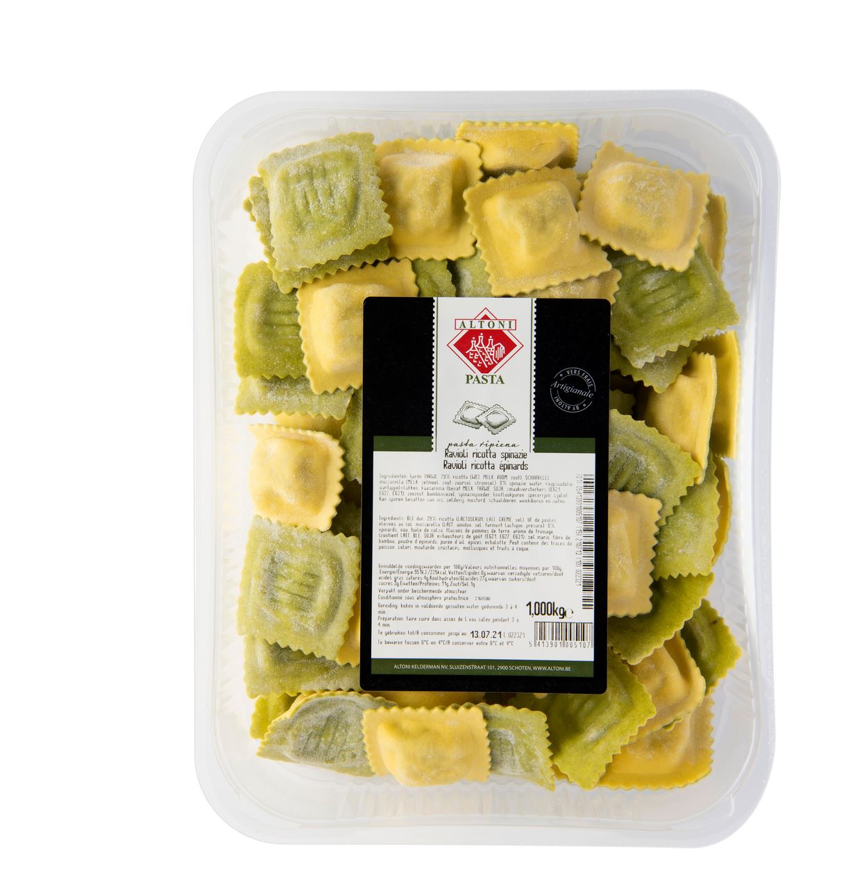 Altoni Ravioli Ricotta-Spinach 1 kg