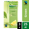 Pickwick Professional Green Tea Lemon fair trade 3 x 25 pieces 150 g