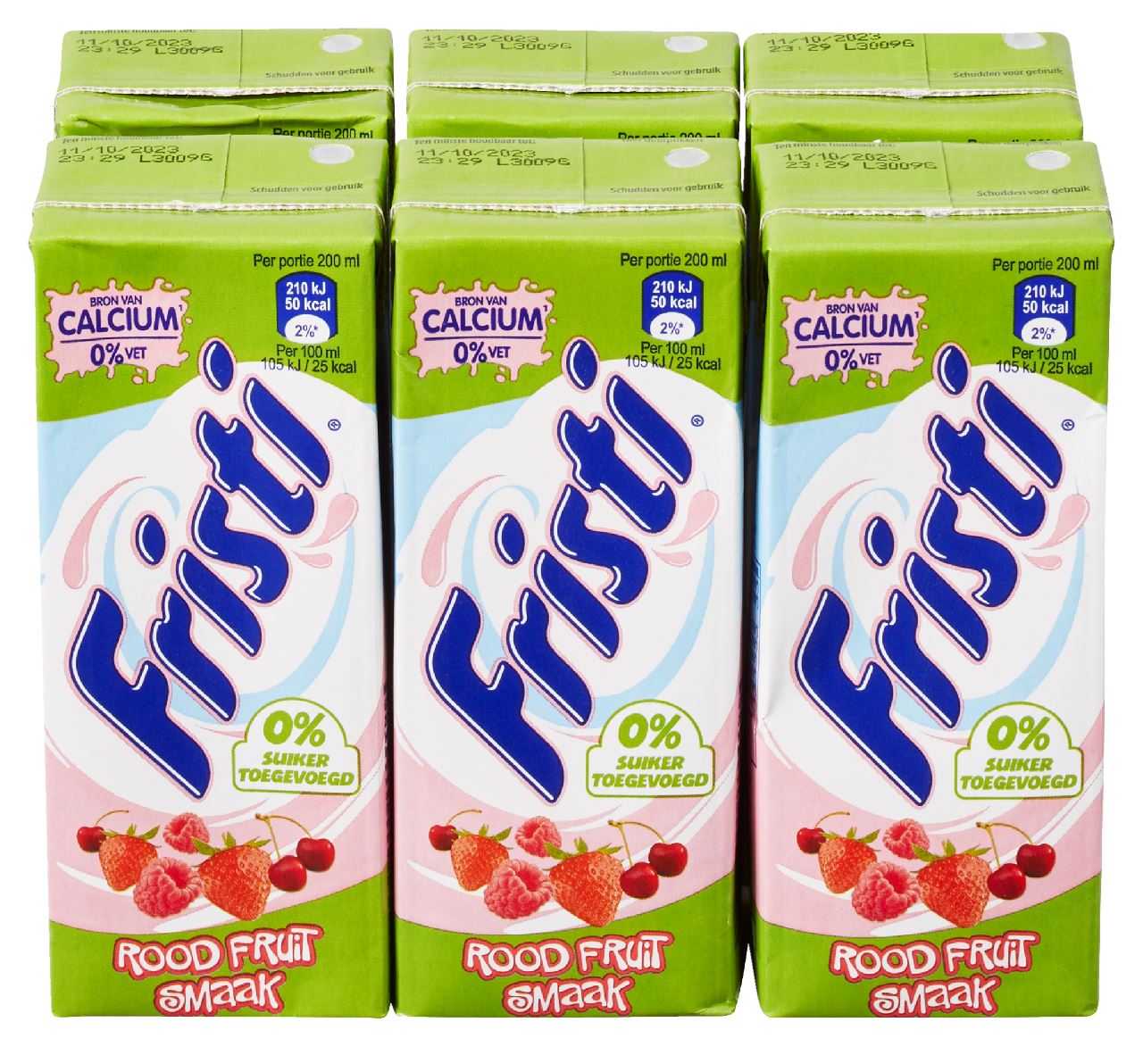 Fristi Red Fruit No Sugar Added 6 x 20 cl