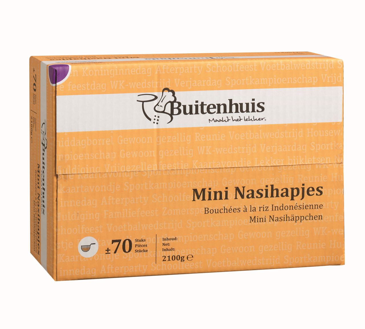 Buitenhuis Nasi snacks 70 x 30 g