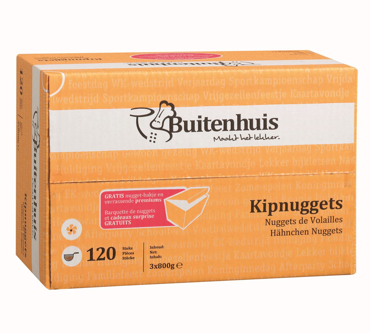 Outdoor house Chicken nuggets 120 x 20 g
