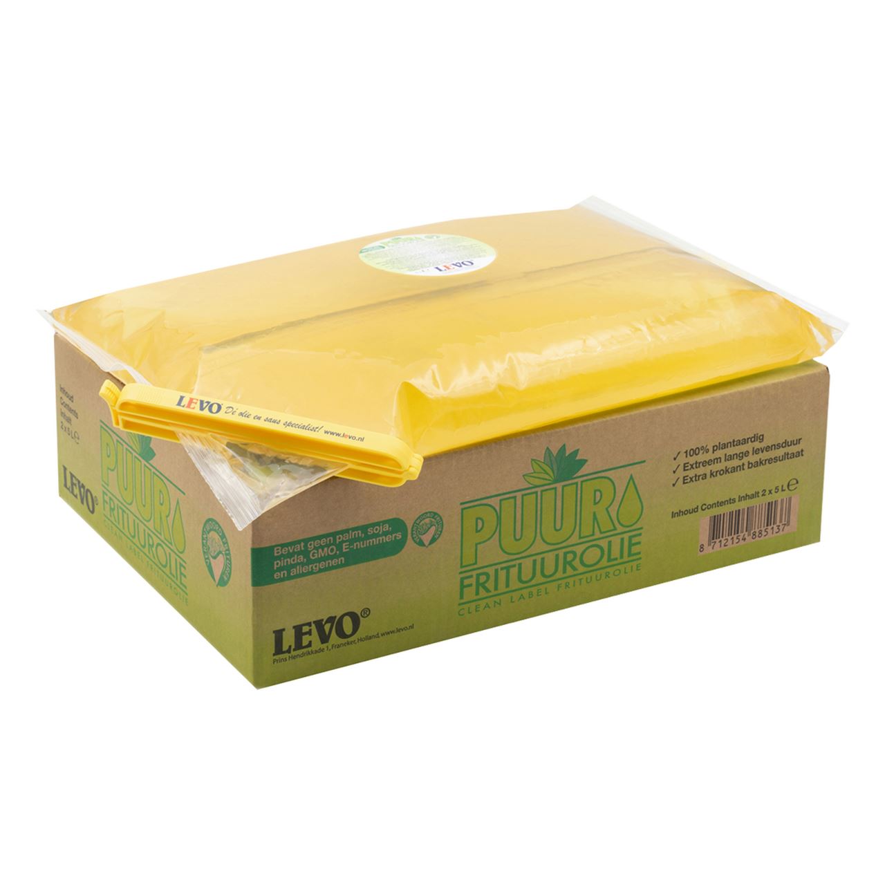 Levo PUUR frying oil pack bag 2 x 5 l
