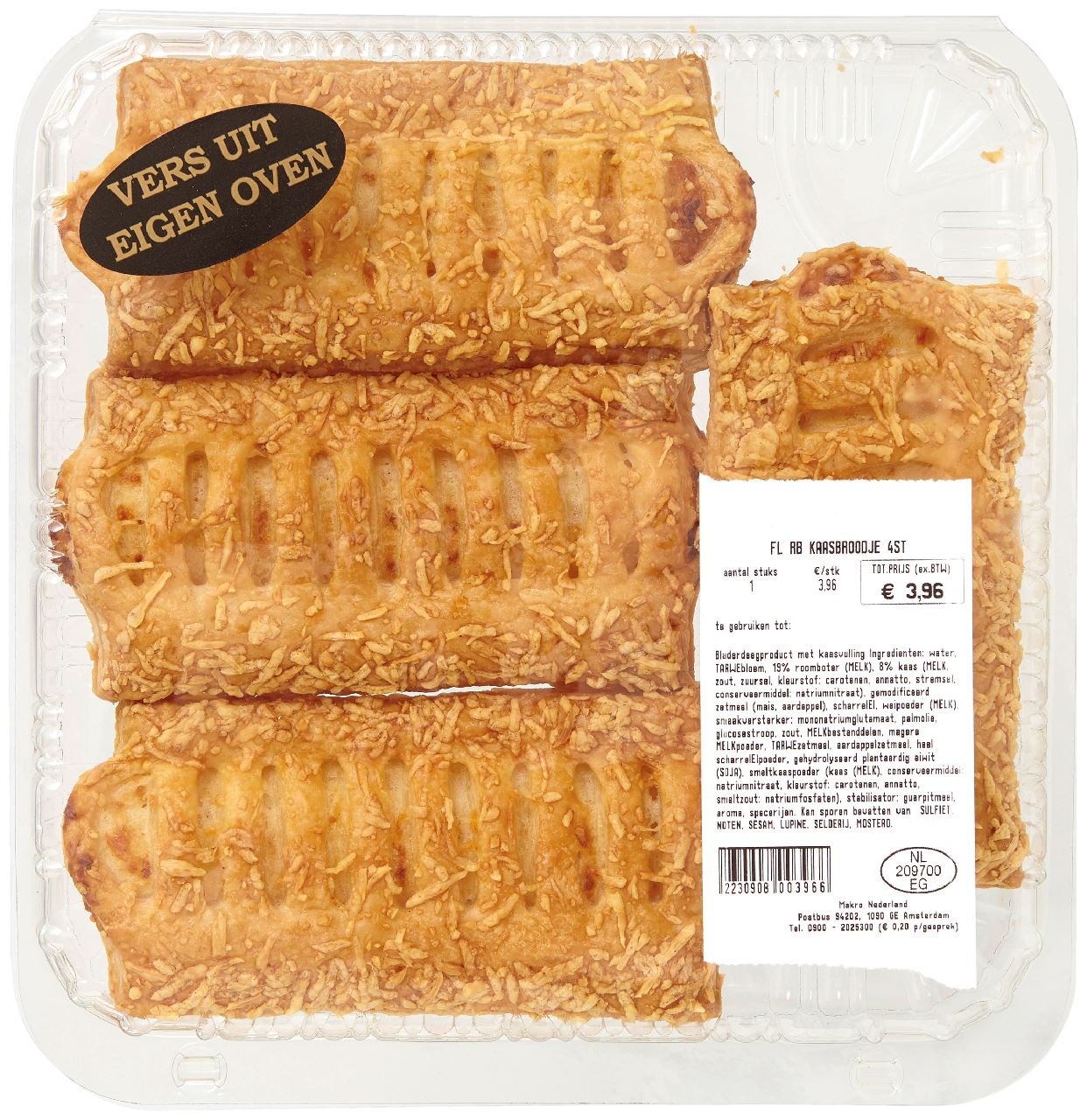 Fine Life Butter cheese roll 4 pieces 440 g