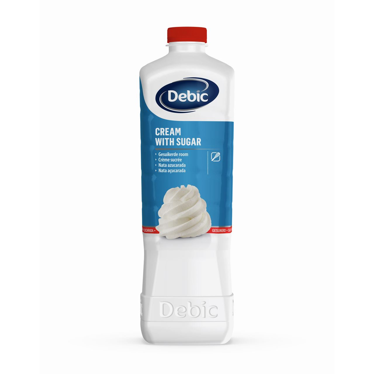 Debic Whipped Cream with Sugar 10% 2 l