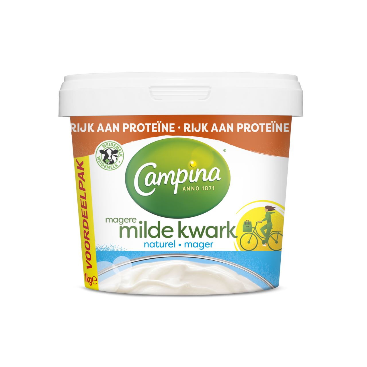 Campina low-fat cottage cheese natural 1000 g