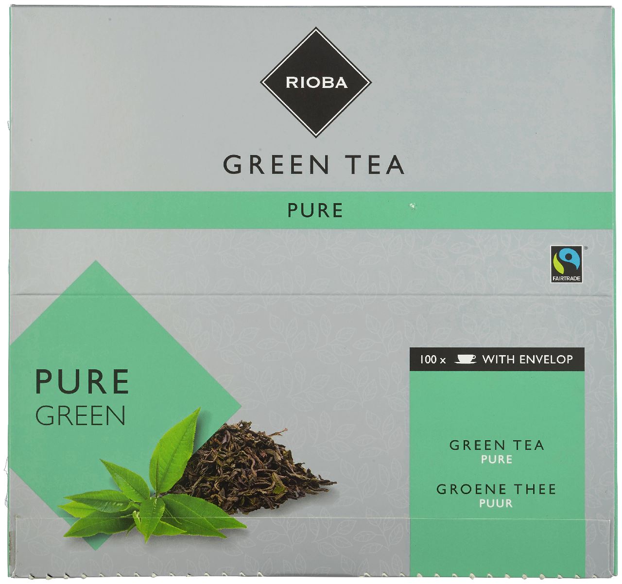 RIOBA Green Tea Pure Green (with envelope) 100 x 2 grams