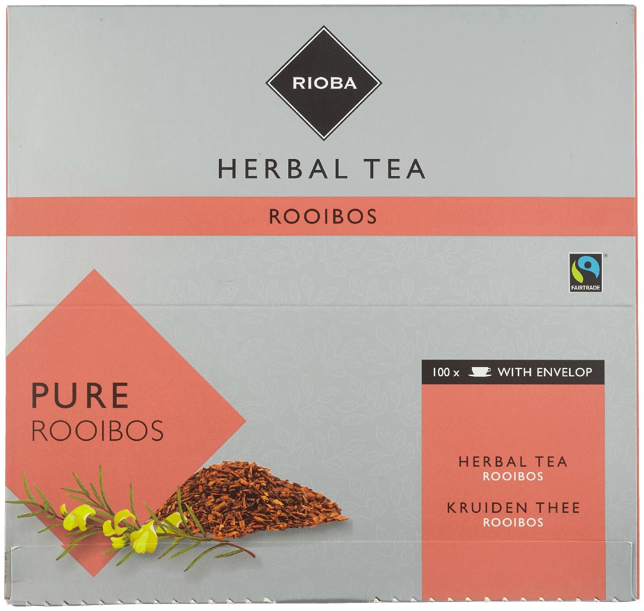 RIOBA Herbal Tea Pure Rooibos (with envelope) 100 x 1.5 grams
