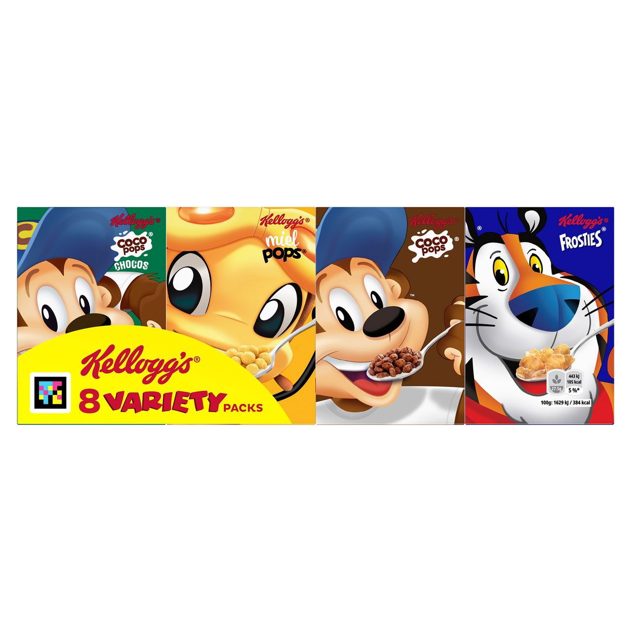 Kellogg's Variety Mini Packs 8 Pieces Breakfast Cereals 215 g