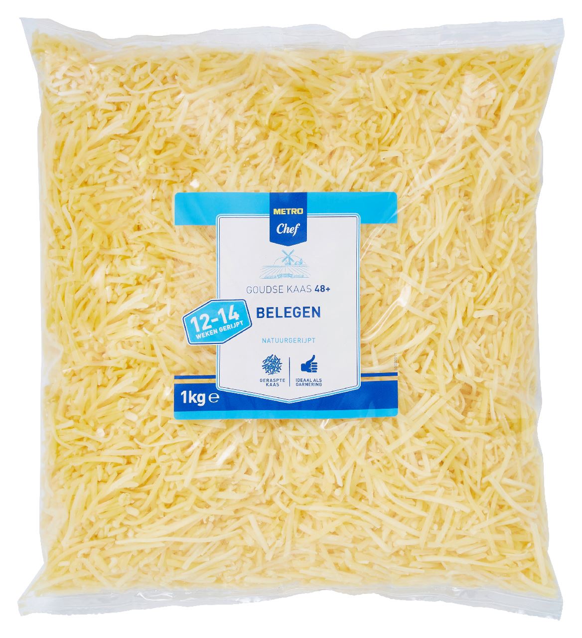 grated mature Gouda cheese 48+ 1 kg