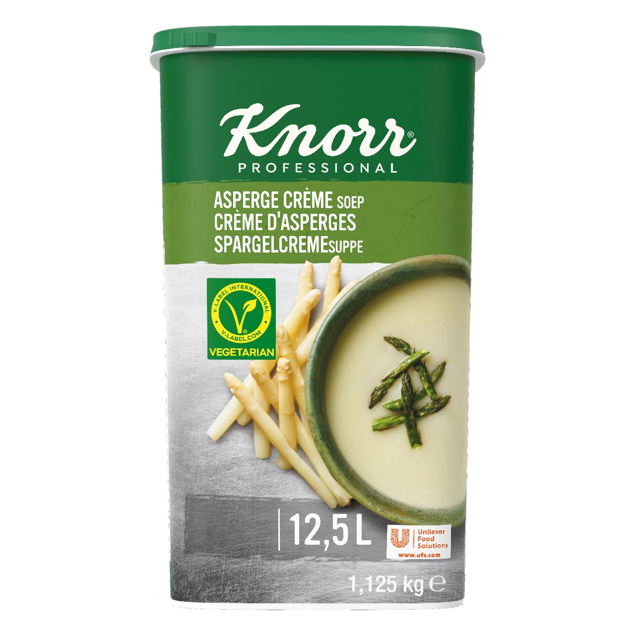 Knorr Professional Classic Asparagus Cream Soup Powder yield 12.5L 1.125 kg