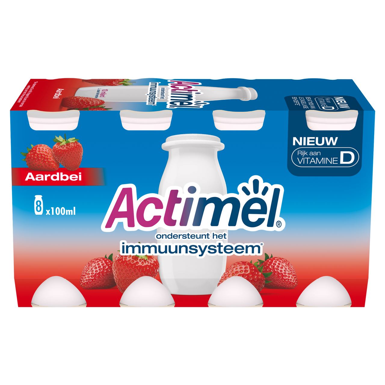 DANONE Actimel Strawberry 8 x 100 g