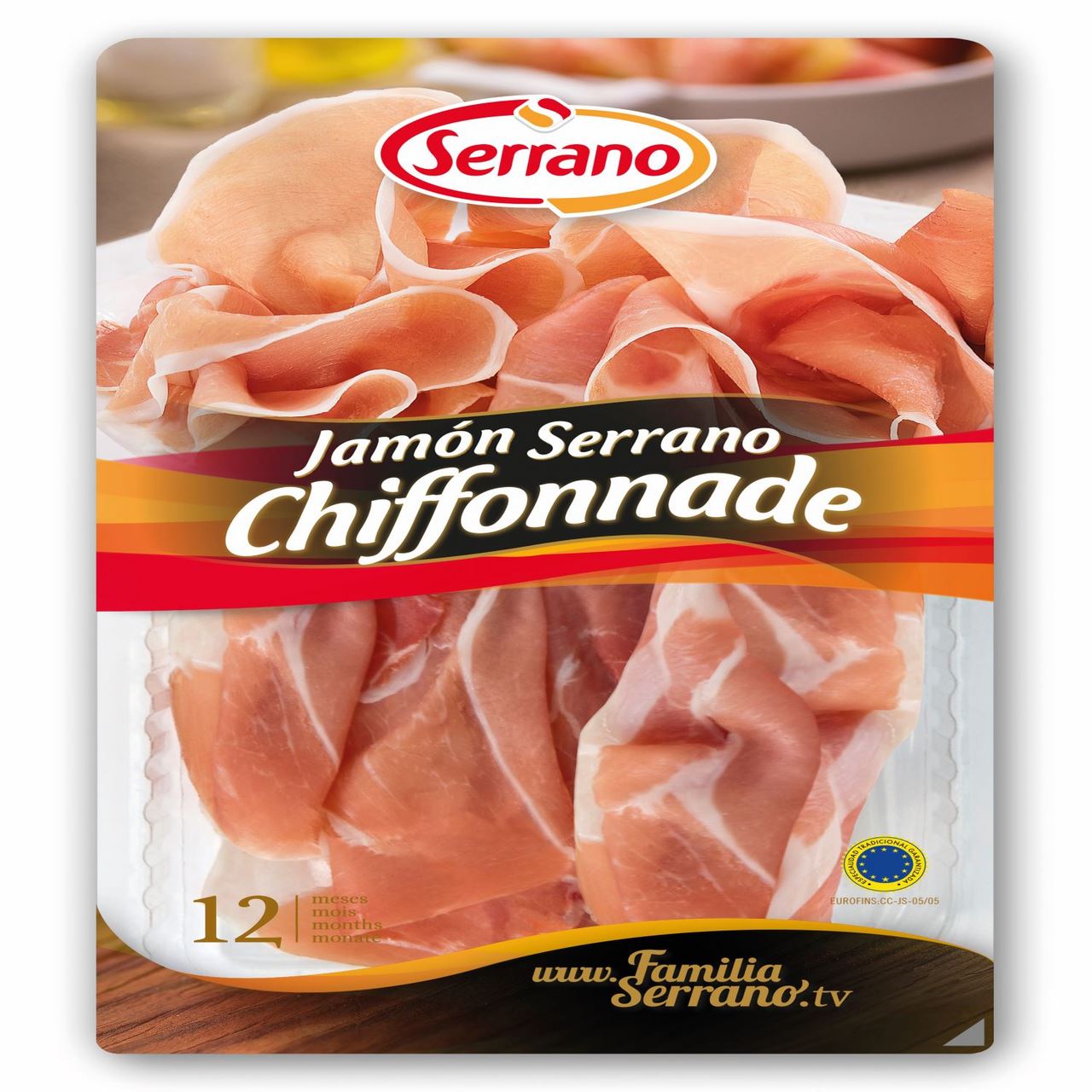 Serrano Serrano ham wafer thin 100 grams