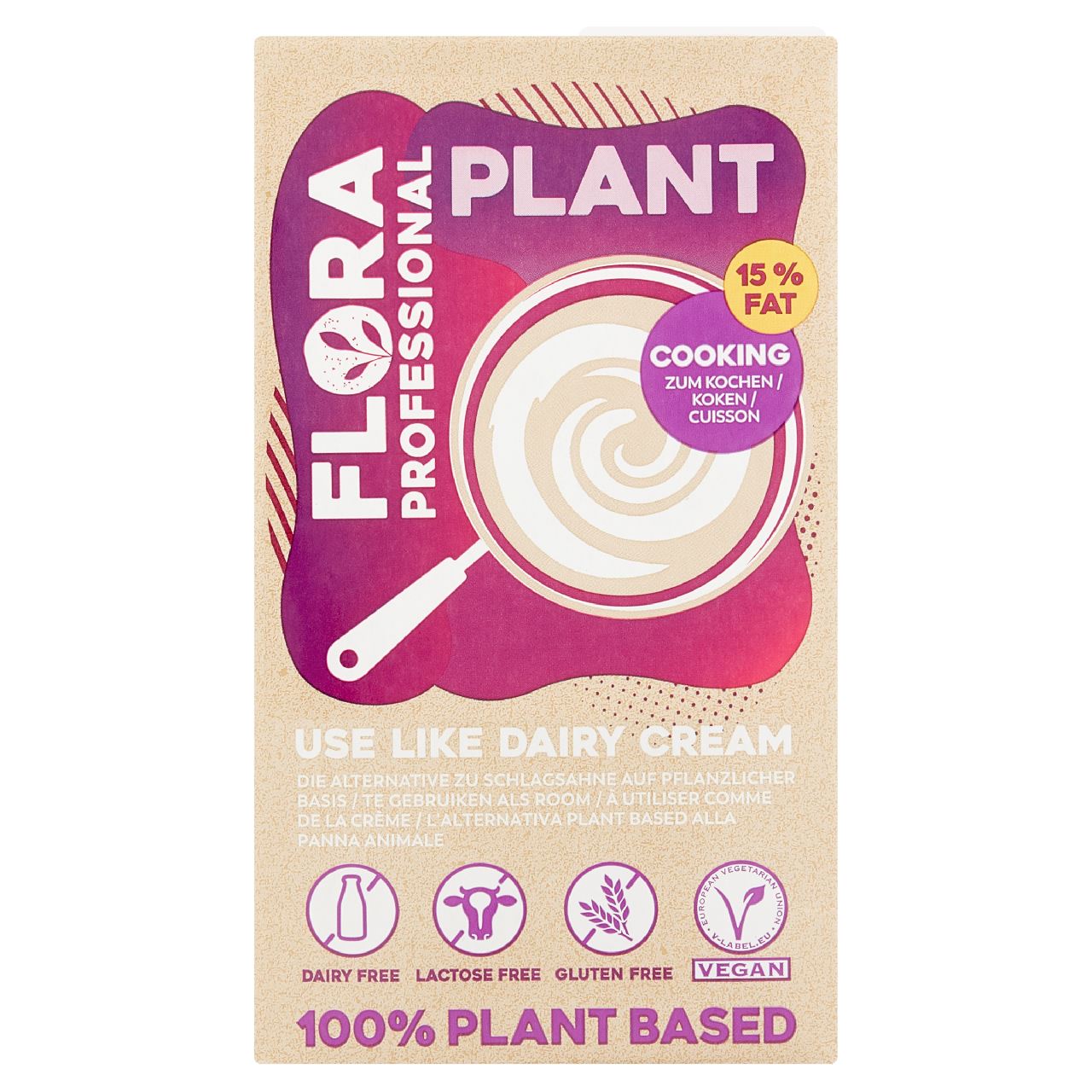 FLORA PROFESSIONAL Plant Cooking 15% fat pack 1 l
