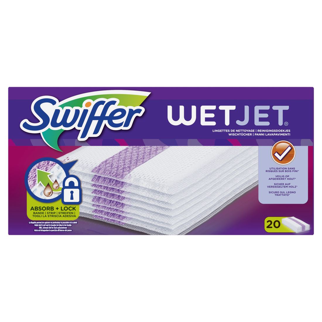 Swiffer WetJet Mopping System Refill Cleaning Wipes X20