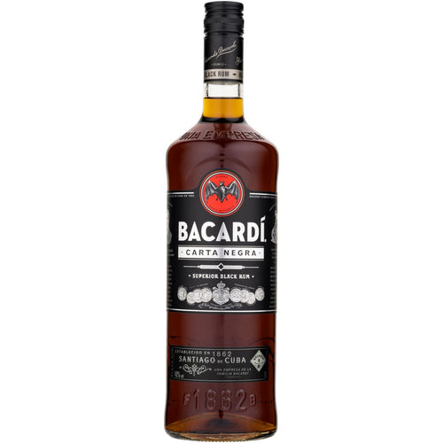 BACARDÍ CARTA NEGRA Rum Superior Black 1 l 40%
