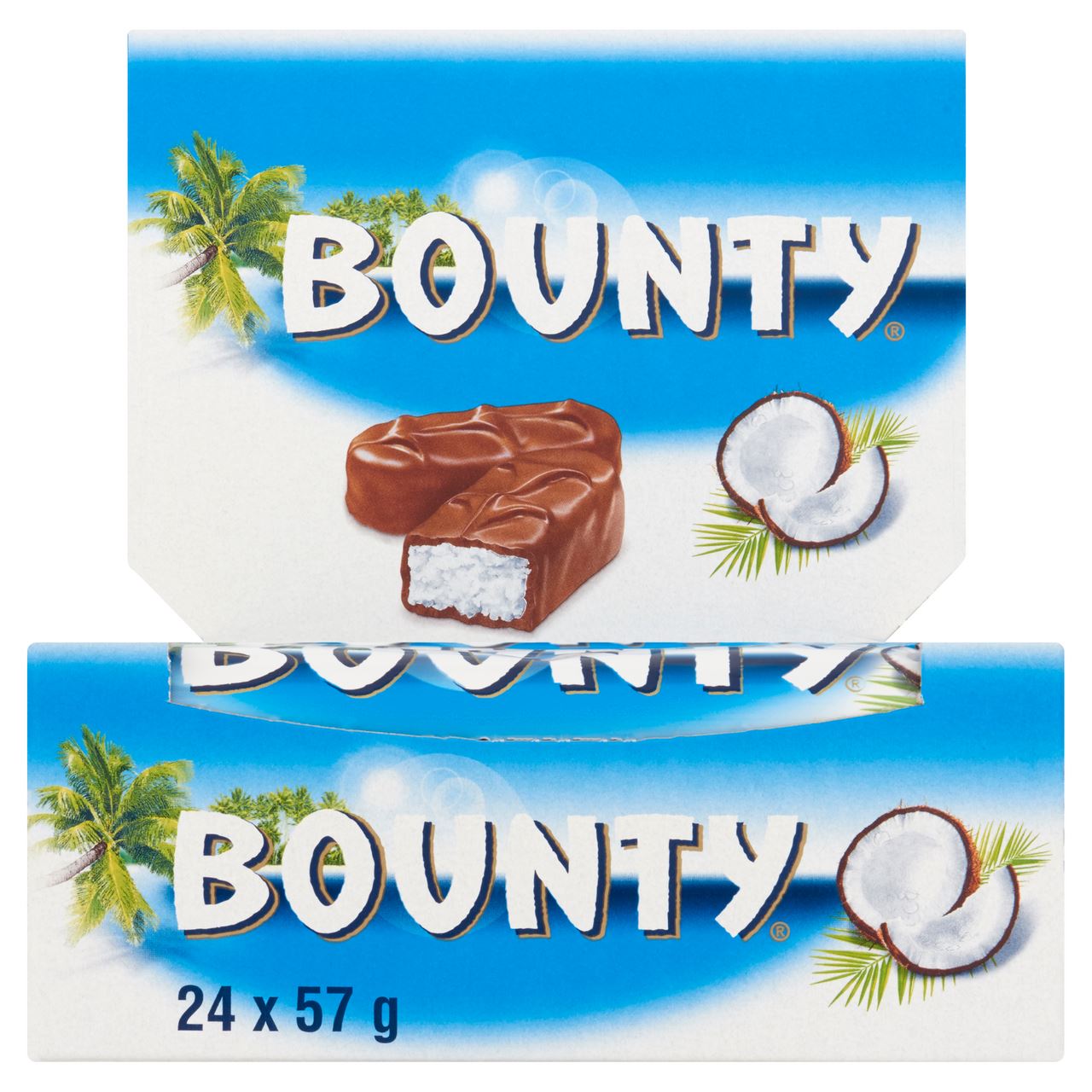 BOUNTY Milk Single Bars 24 x 57 g