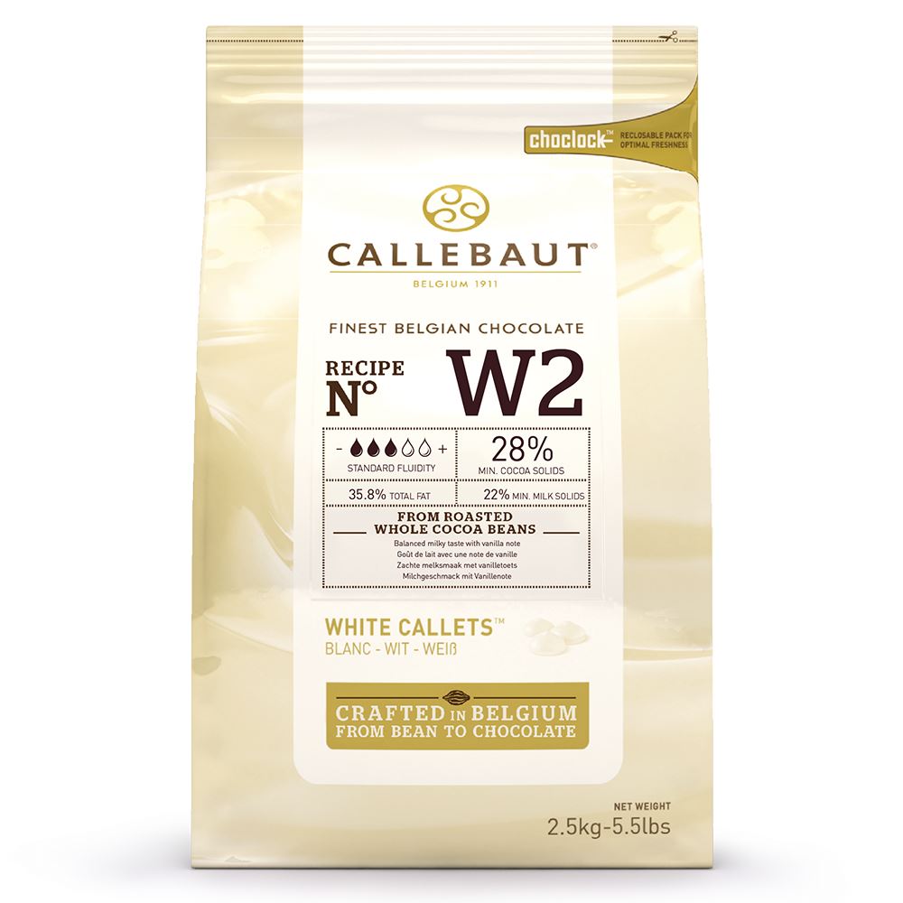 CALLEBAUT Callets White W2 2.5 kg