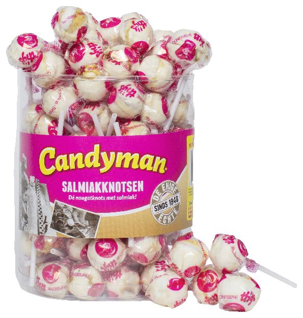 Candyman Mega Salmiak clubs 60 pieces 420 g