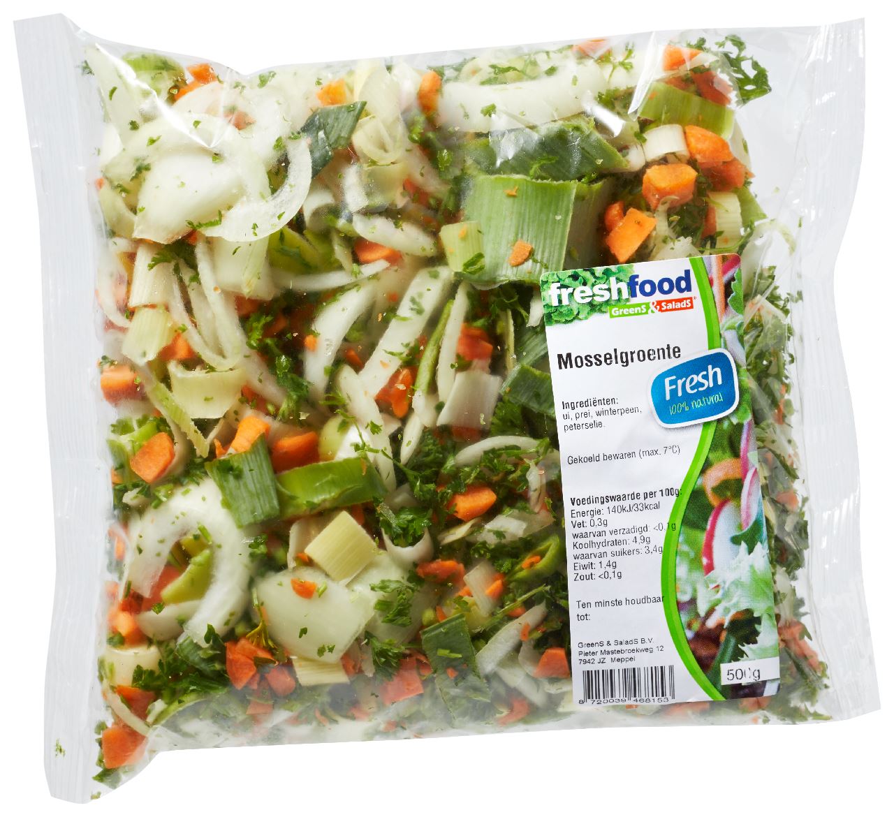 Mussel vegetables 500 g
