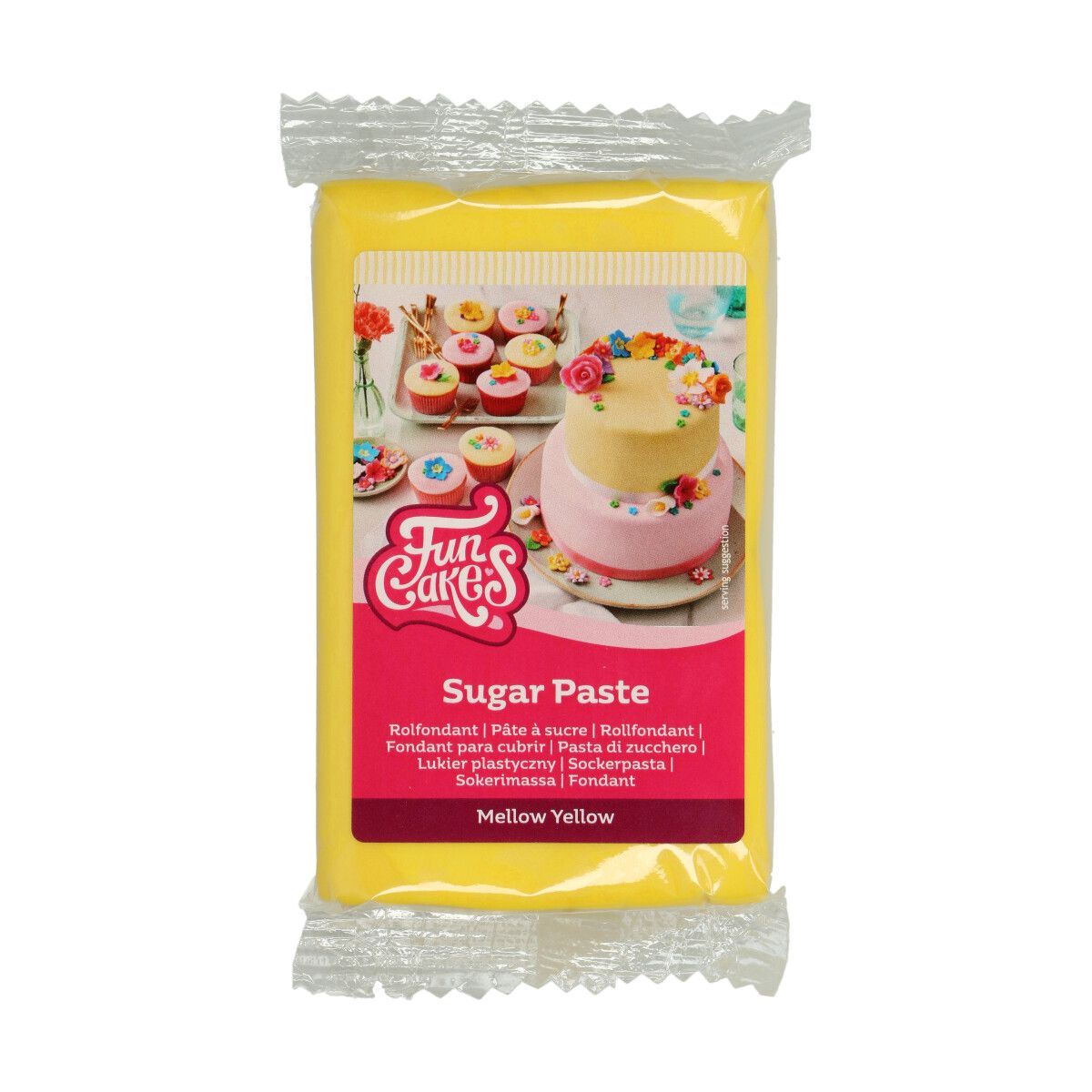 FunCakes Rolled Fondant Bright Yellow 252 g