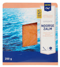 Smoked Norwegian salmon diagonally sliced ​​200 grams