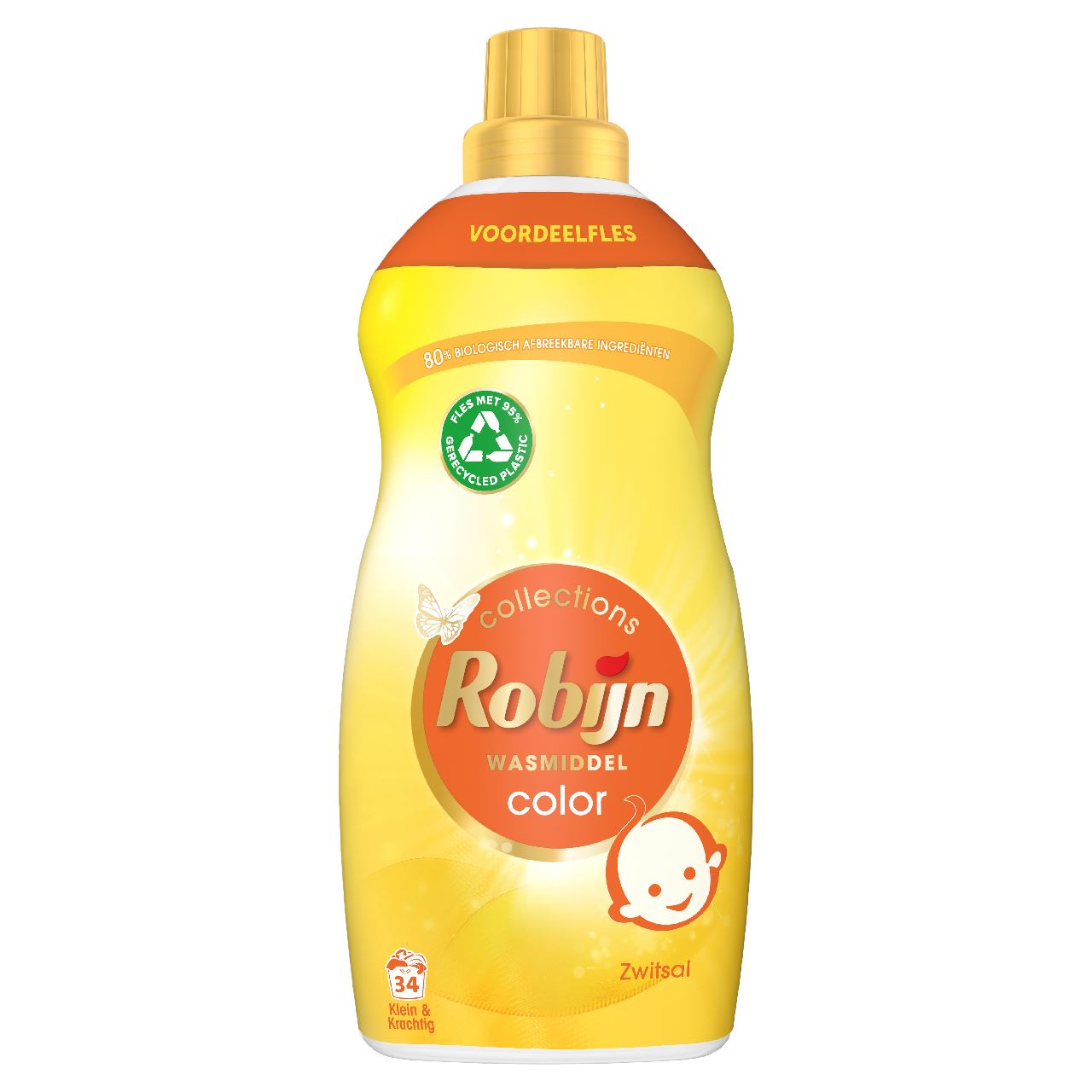 Robijn Small & Powerful Collections Liquid Detergent Zwitsal Color 34 Washes 1.19 l