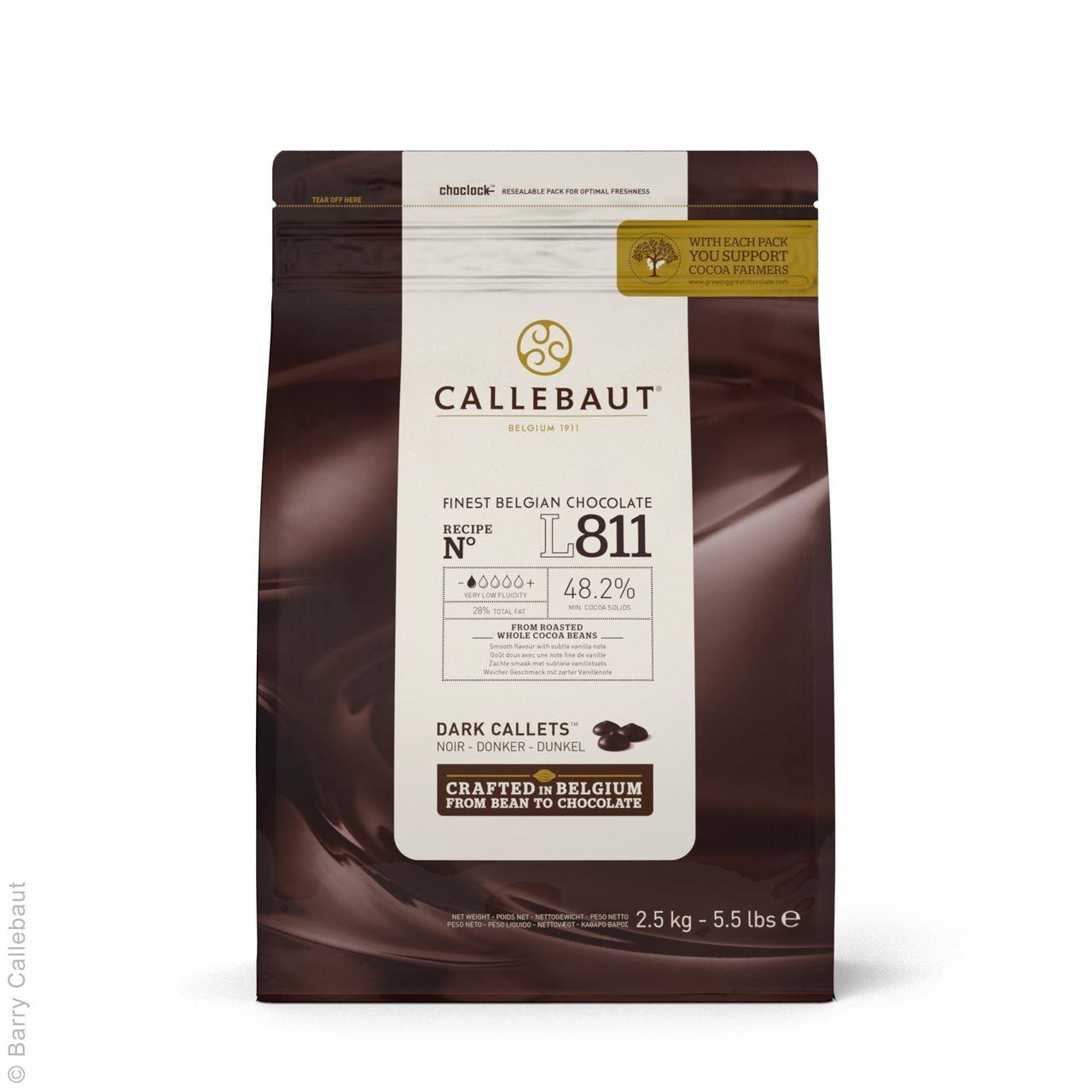 CALLEBAUT Callets Pure 48.2% 2.5 kg