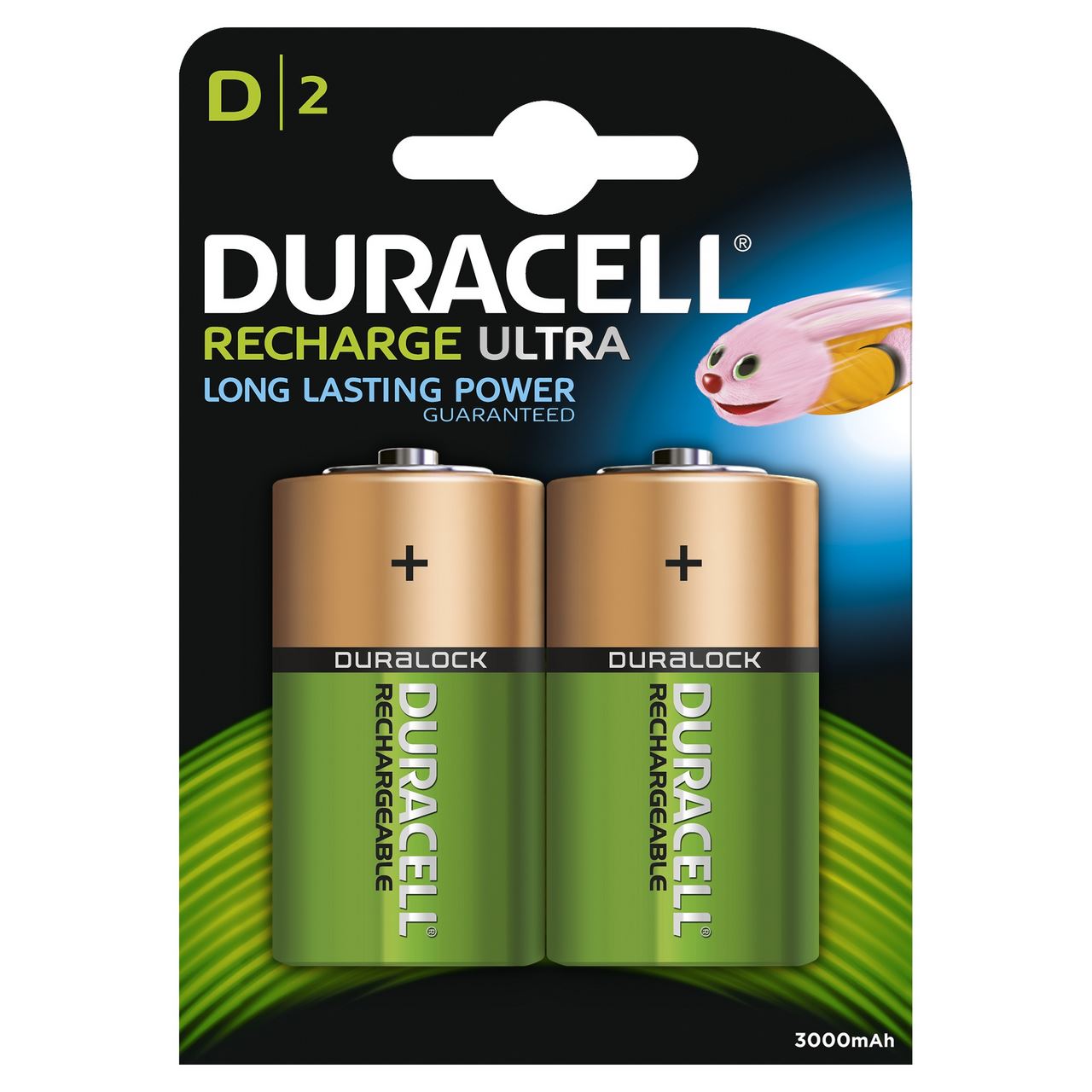 DURACELL Recharge Ultra D batteries, pack of 2