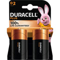 DURACELL Plus D alkaline batteries, 2 pcs