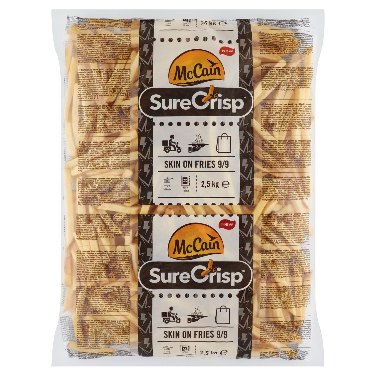 McCain SureCrisp Skin on Fries 9/9 2.5 kg