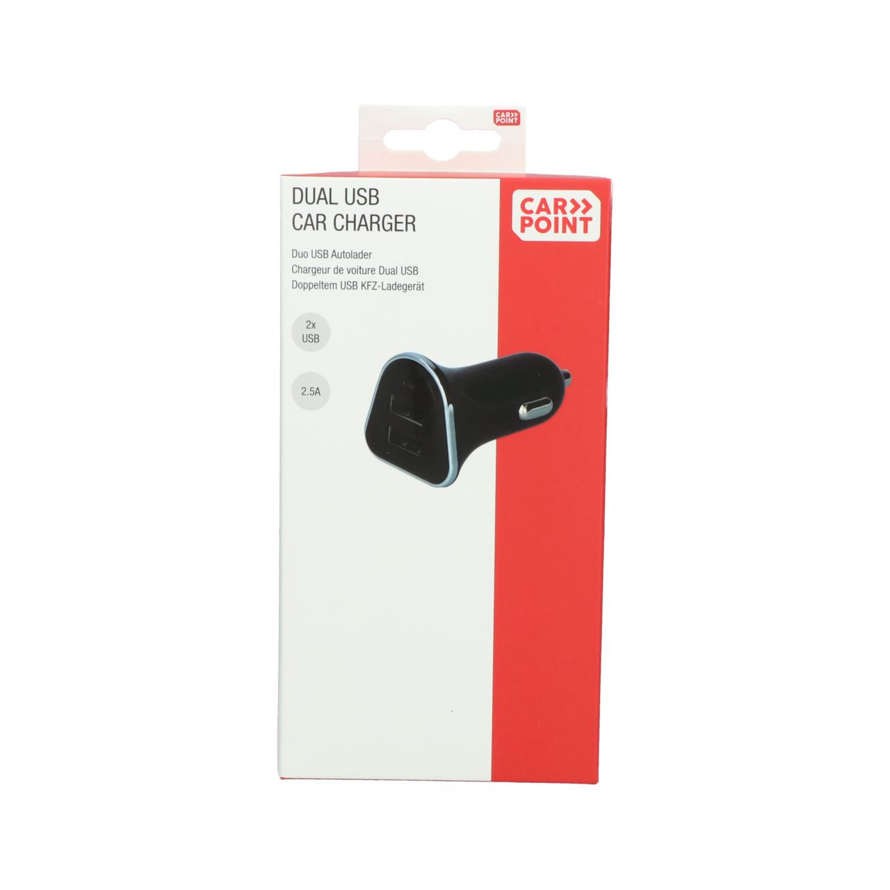 Carpoint 12/24V Duo USB Car Charger 2.5A