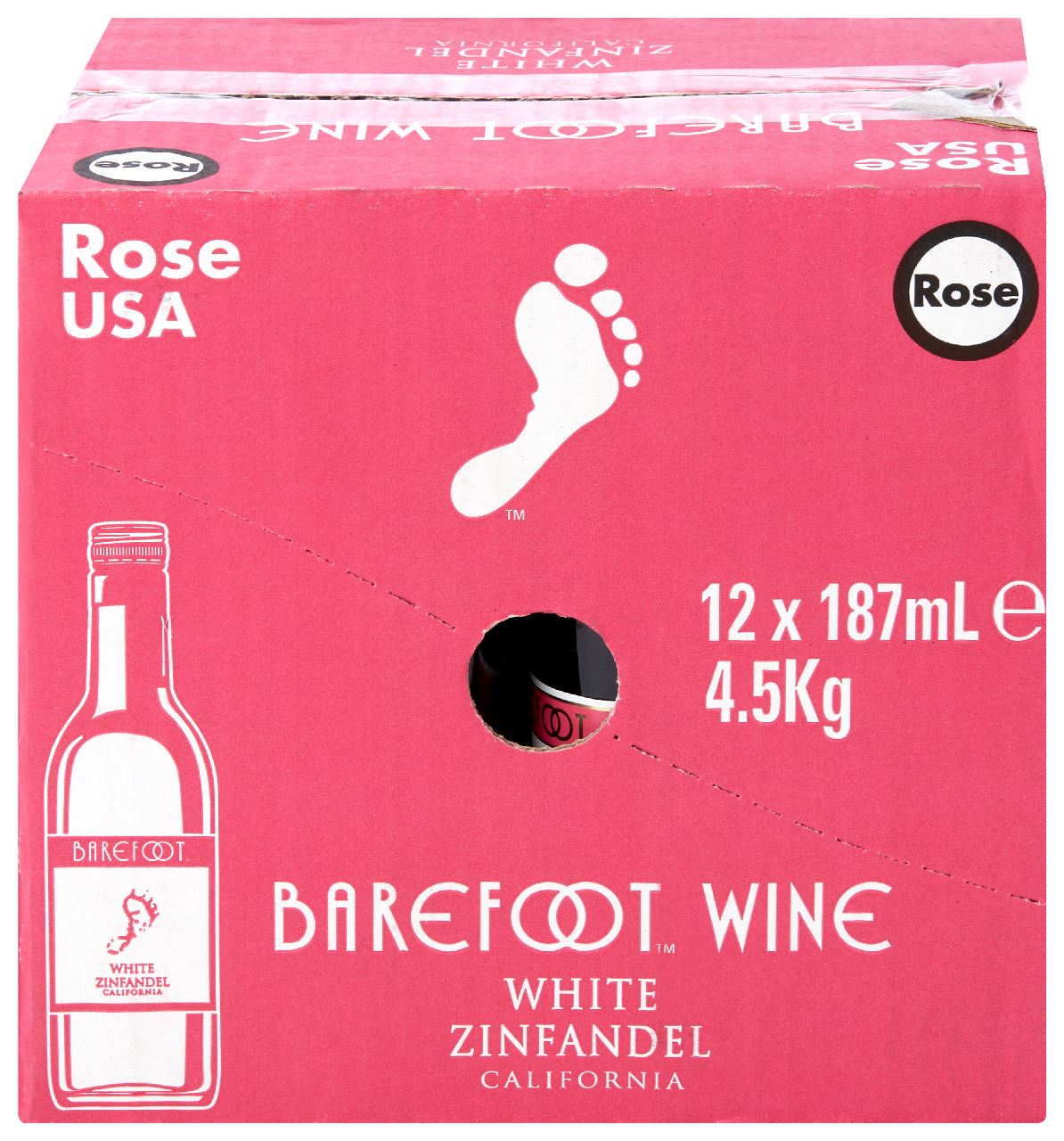 Barefoot White Zinfandel Rosé 12 x 18.75 cl 21%