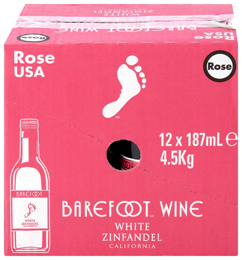Barefoot White Zinfandel Rosé 12 x 18.75 cl 21%
