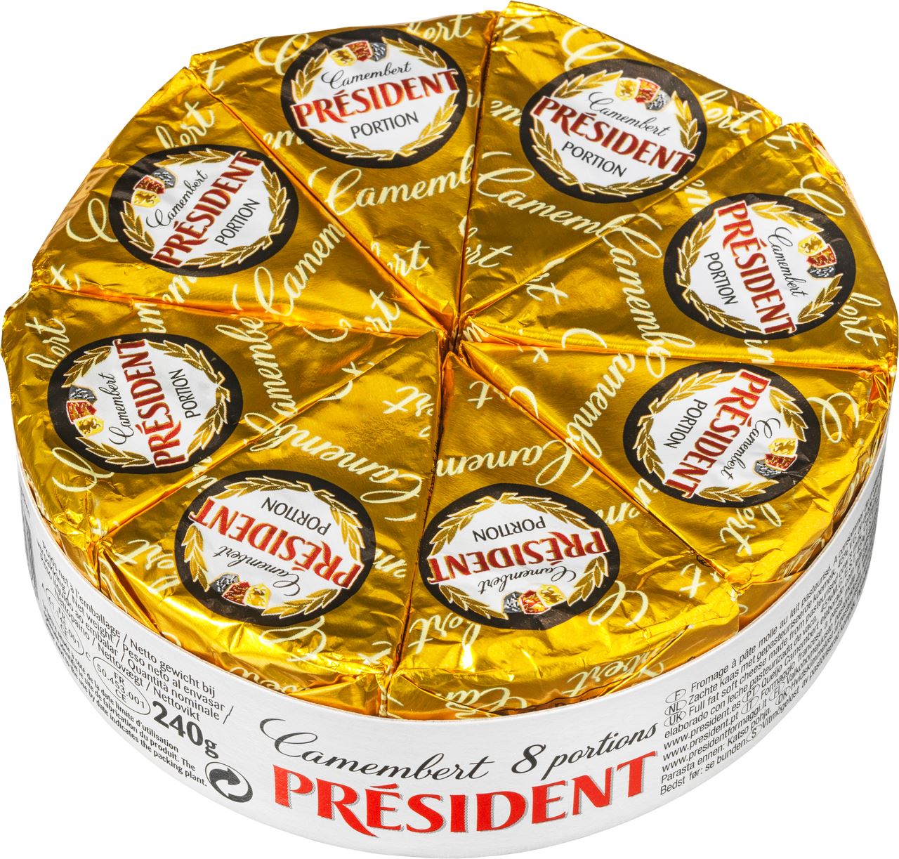 President camembert 45+ 240g