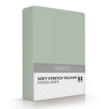 Romanette Fitted Sheet Velours 2P Sage