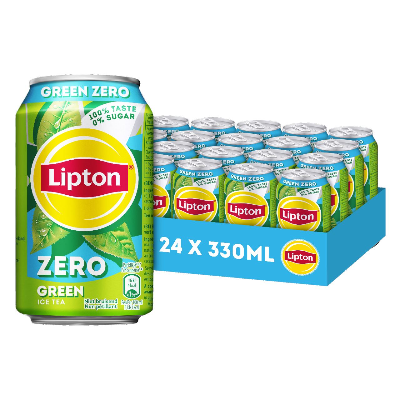 Lipton Ice Tea Green Zero can 24 x 33 cl