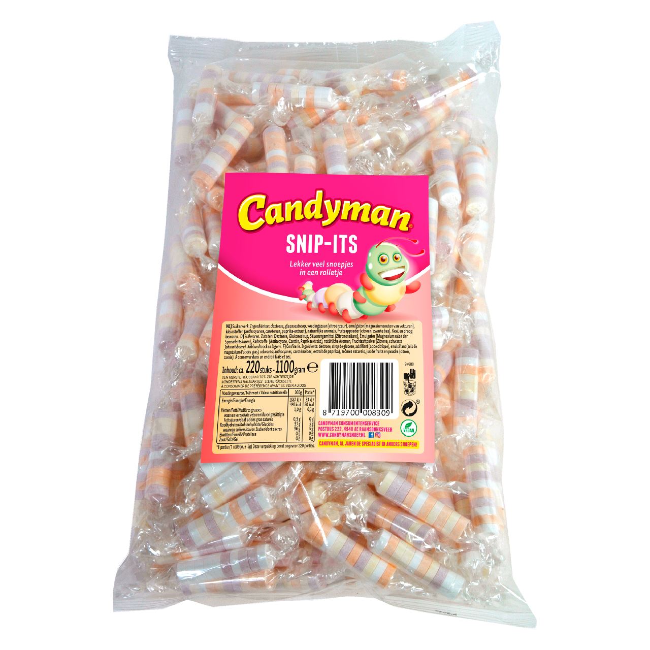 Candyman Snip-its 220 pcs 1.1 kg