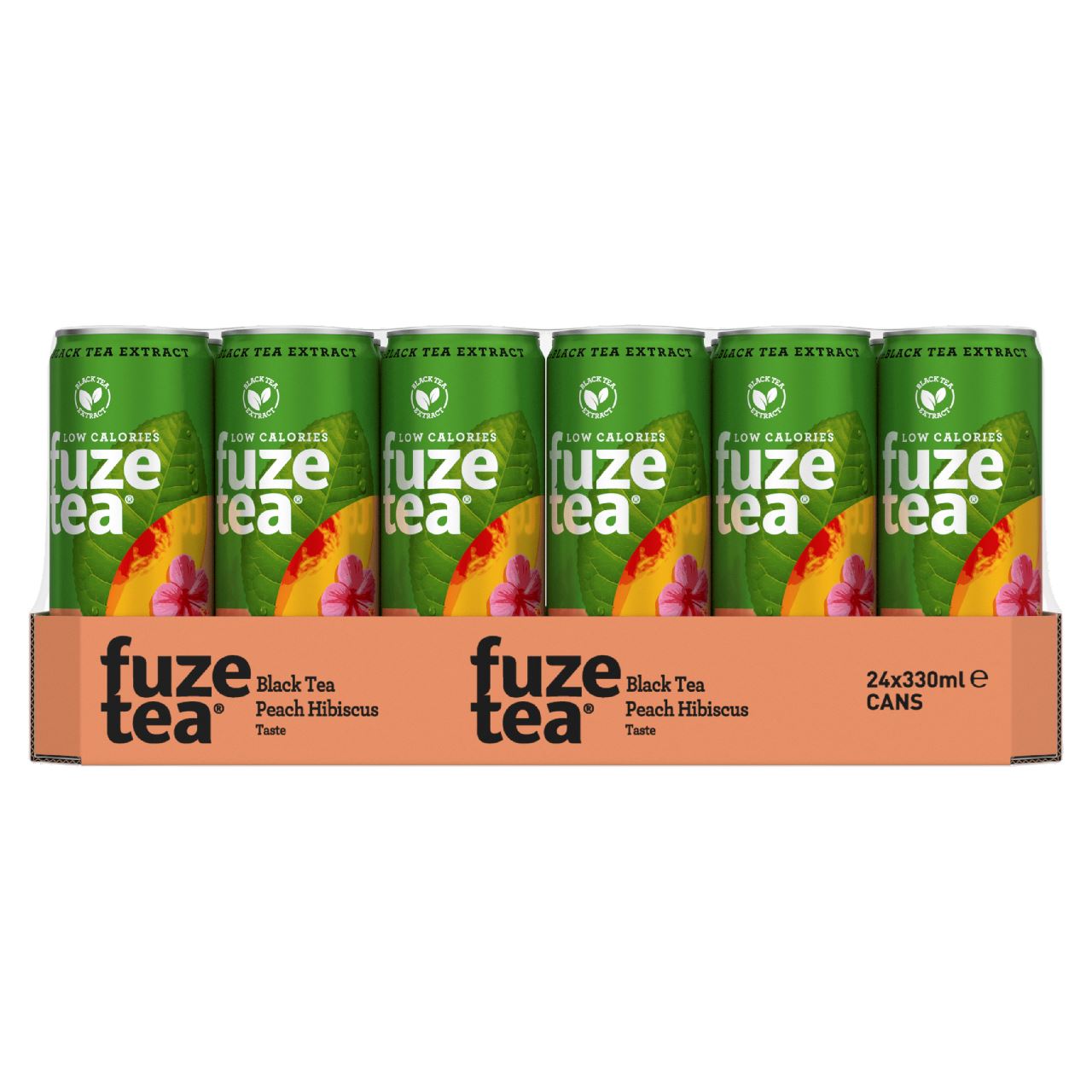 FUZE Tea Peach Hibiscus Can 24 x 33 cl