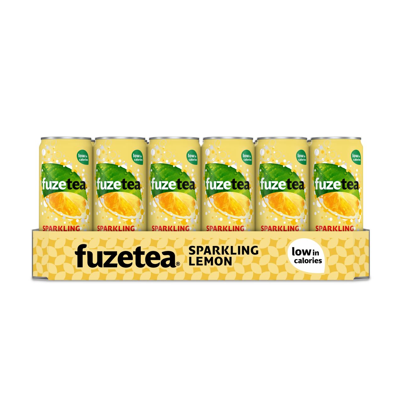 FUZE Tea Sparkling Lemon Can 24 x 33 cl