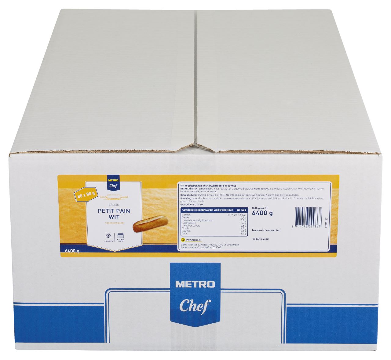 Petit Pain White 80 x 80 g