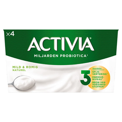 ACTIVIA Yoghurt Natural 4 x 125 g