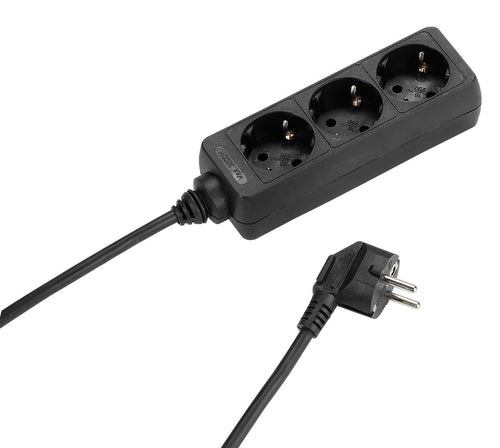 aro Power strip 1.4 m Black