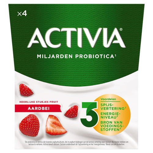 ACTIVIA Yogurt Strawberry 4 x125 g