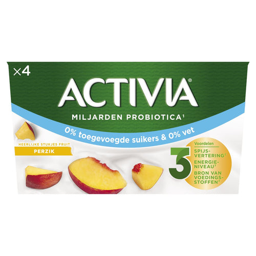 ACTIVIA Yogurt Peach 0% 4 x 125 g