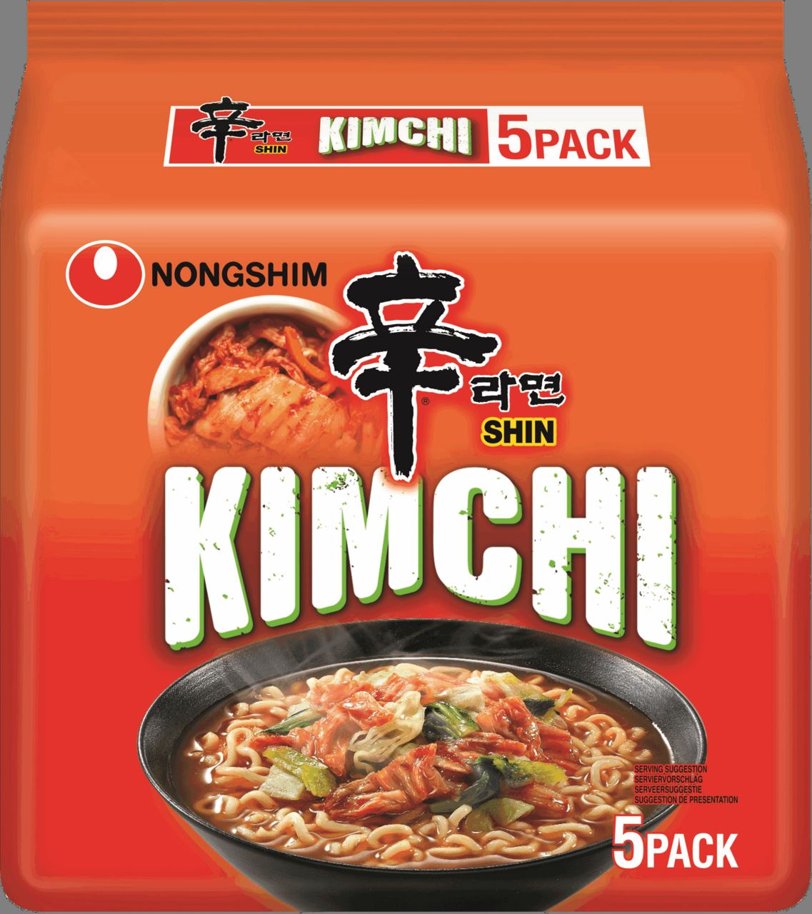 Nong Shim Noodles Kimchi 5 x 120 g