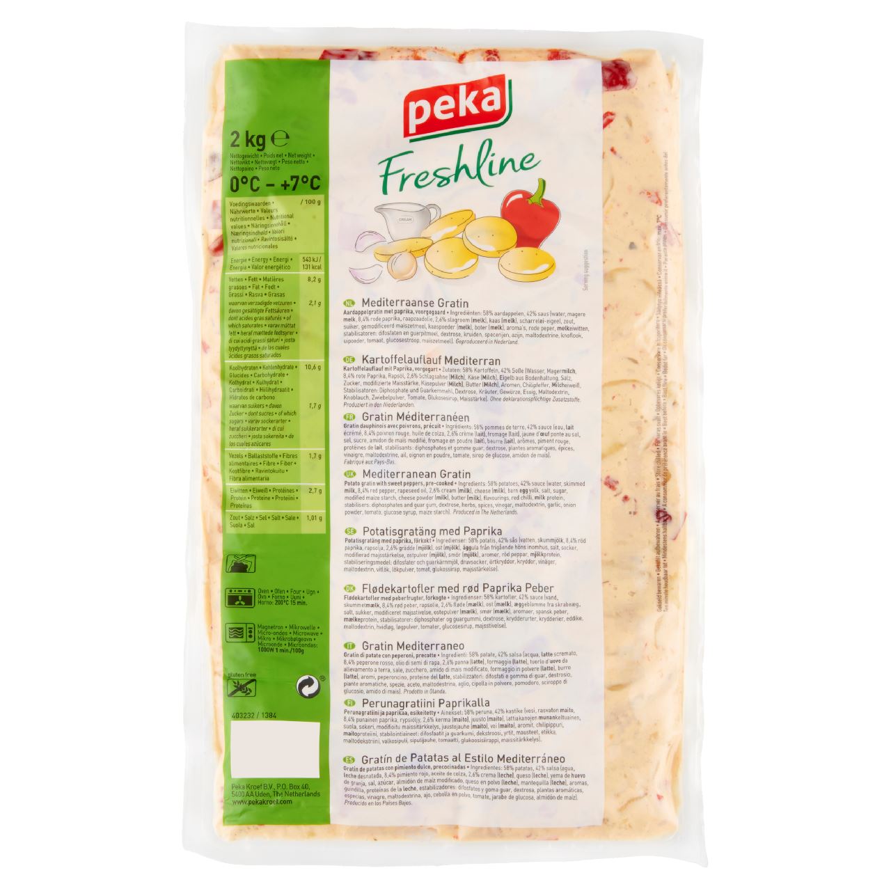 Peka Freshline Gratin Mediterranean style 2 kg