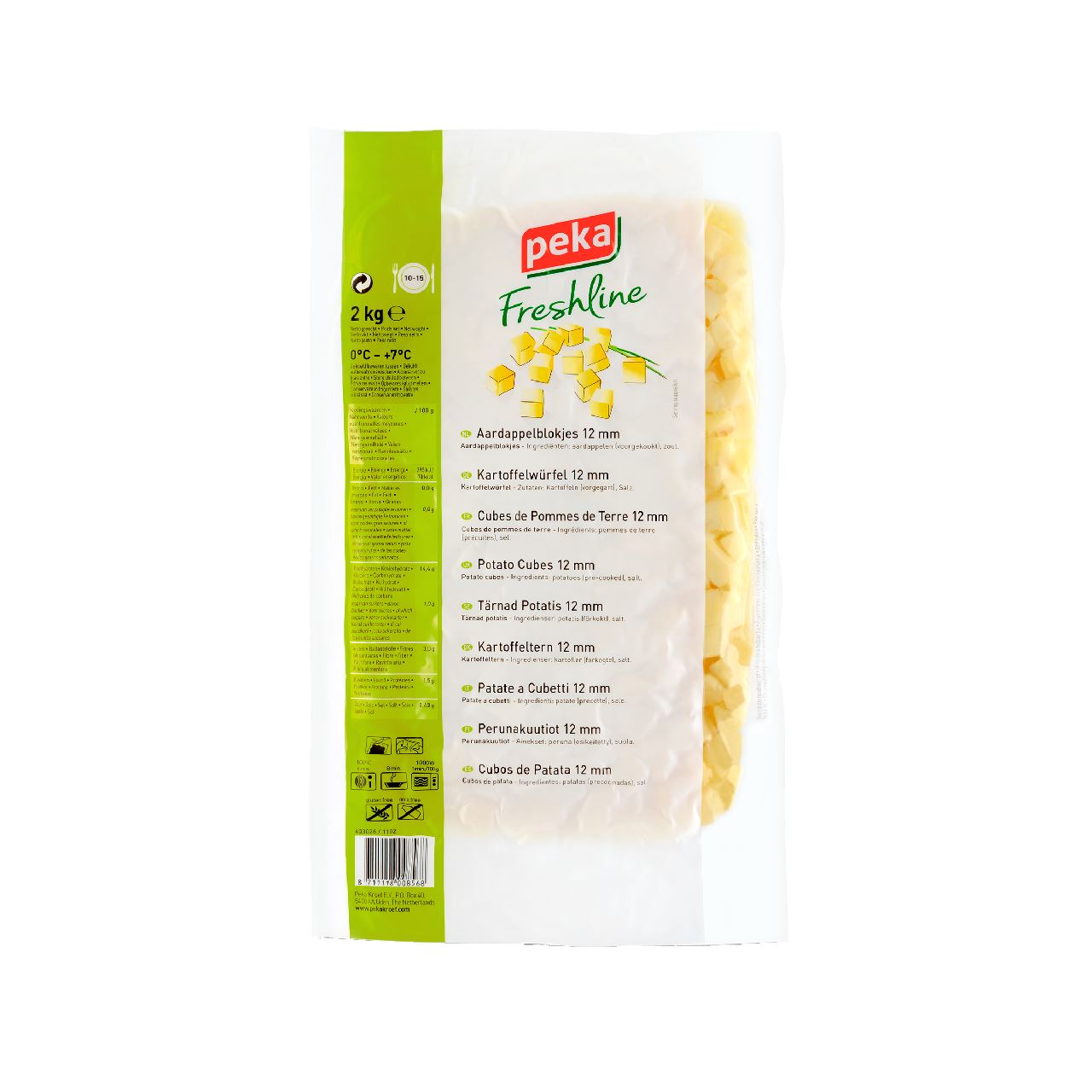 Peka Freshline Potato cubes 2 kg