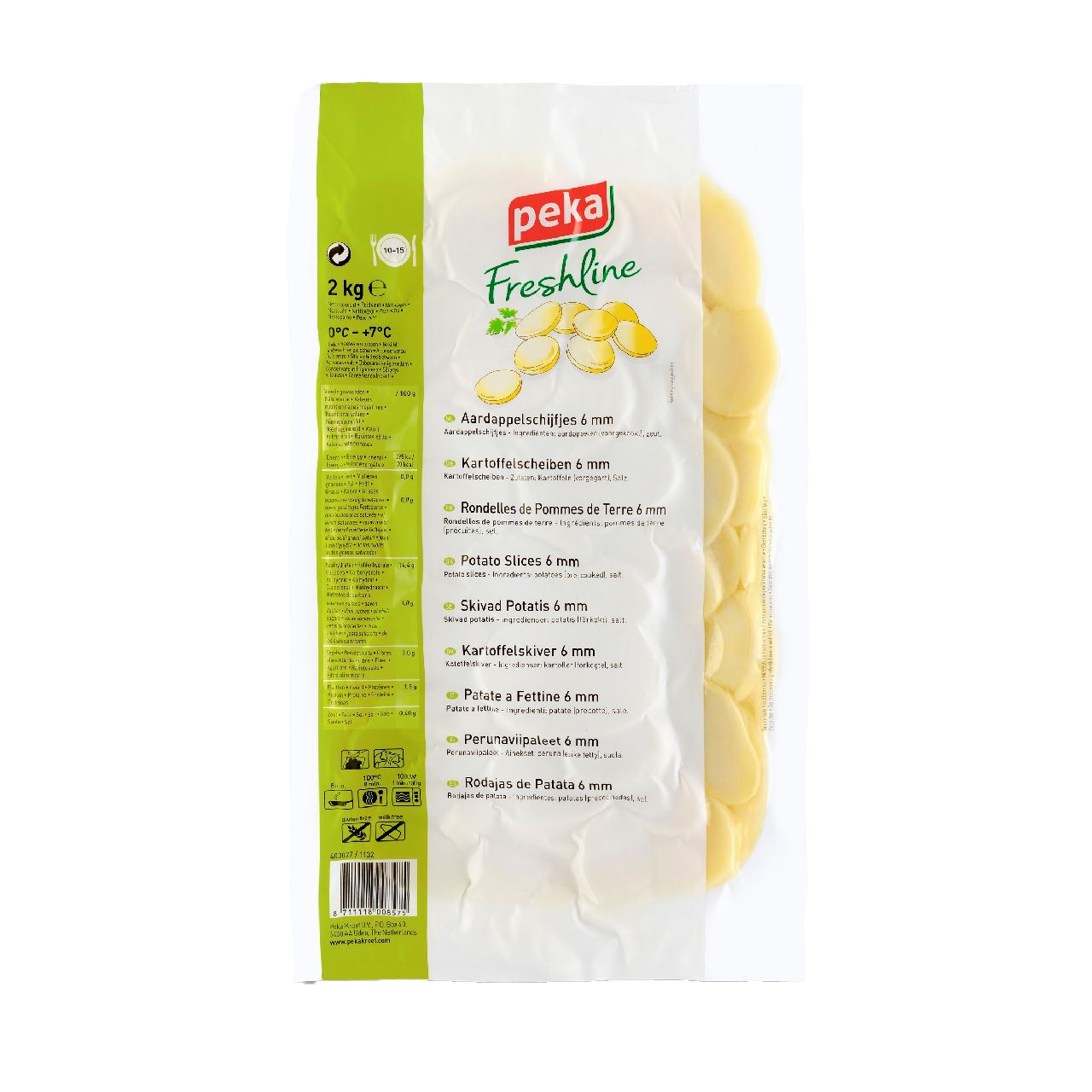 Peka Freshline Potato slices 2 kg